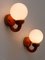 Mid-Century Modern Swedish Sconces in Pine and Opaline Glass, 1960s, Set of 2 6