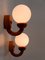 Mid-Century Modern Swedish Sconces in Pine and Opaline Glass, 1960s, Set of 2 8