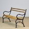 Garden Bench in Cast Iron and Pine, 1920s, 1925, Image 2