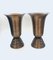 Belgische Art Deco Trompeten Vase aus Messing von Valor AP, 1930er, 2er Set 9