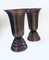 Belgische Art Deco Trompeten Vase aus Messing von Valor AP, 1930er, 2er Set 12