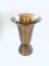 Belgische Art Deco Trompeten Vase aus Messing von Valor AP, 1930er, 2er Set 6