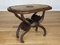 20th Century Africanist Brutalist Stool with Tray, Image 2