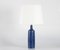 Tall Mid-Century Danish Cobalt Blue Table Lamp by Lindemann-Schmidt for Palshus, 1960s 1