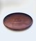 Scandinavian Flat Bowl in Teak, 1960s, Image 1