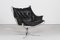 Mid-Century Falcon Armchair in Black Leather & Chrome by Sigurd Ressell for Vatne Møbler, 1970s 1