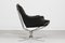 Fauteuil Falcon Mid-Century en Cuir Noir et Chrome par Sigurd Ressell pour Vatne Møbler, 1970s 2