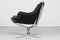 Fauteuil Falcon Mid-Century en Cuir Noir et Chrome par Sigurd Ressell pour Vatne Møbler, 1970s 3