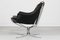 Mid-Century Falcon Armchair in Black Leather & Chrome by Sigurd Ressell for Vatne Møbler, 1970s, Image 3