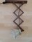 Lampada da parete regolabile vintage in teak con paralume rivestito in vinile, anni '60, Immagine 1