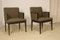 Cube Leon Armchairs in Brown Fabric, 1960s, Set of 2 1