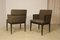 Cube Leon Armchairs in Brown Fabric, 1960s, Set of 2 13