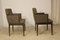 Cube Leon Armchairs in Brown Fabric, 1960s, Set of 2 10