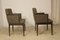 Cube Leon Armchairs in Brown Fabric, 1960s, Set of 2, Image 10