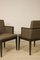 Cube Leon Armchairs in Brown Fabric, 1960s, Set of 2 3