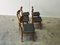 Danish Teak & Nappa Dining Chairs, 1960s, Set of 5 3