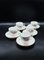 Vintage Porcelain Cups & Saucers from Furstenberg, Germany, Set of 10 12