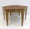 Mid-Century Extendable Dining Table in Wood and Brass, 1970s 9