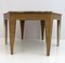 Mid-Century Extendable Dining Table in Wood and Brass, 1970s, Image 3