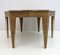Mid-Century Extendable Dining Table in Wood and Brass, 1970s 7