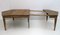 Mid-Century Extendable Dining Table in Wood and Brass, 1970s 11
