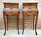 French Classic Louis VX style Marquetry Nightstands with Three Drawers, 1920s, Set of 2, Image 6