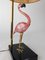 Lampada Flamingo in cristallo di Murano e bronzo di Licio Zanetti, anni '70, Immagine 2