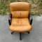 Mid-Century Swivel Brown Desk Office Chair by Vaghi, Italy, 1970s, Image 6
