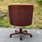 Mid-Century Swivel Brown Desk Office Chair by Vaghi, Italy, 1970s 7