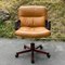 Mid-Century Swivel Brown Desk Office Chair by Vaghi, Italy, 1970s, Image 3