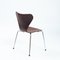 Brown Butterfly 3107 7 Series Chairs from Fritz Hansen, 1960s, Set of 5 13