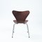 Brown Butterfly 3107 7 Series Chairs from Fritz Hansen, 1960s, Set of 5, Image 11