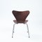 Sedie Butterfly 3107 marroni di Fritz Hansen, anni '60, set di 5, Immagine 11
