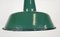 Small Industrial Green Enamel Pendant Lamp, 1960s 4
