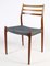 Model No 78 Dining Chairs by N. O. Møller, 1960, Set of 8 1
