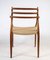 Teak Model No. 62 Armchairs by N. O. Moller, 1962, Set of 2, Image 8