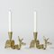 Tyfon Candlesticks by Carl-Einar Borgström for Ystad-Metall, 1940s, Set of 2 2