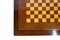 Mesa de juegos Shellac Art Déco pulida a mano con tablero de ajedrez y fieltro verde, años 30, Imagen 7