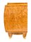 Aparador Art Déco de madera nudosa de abedul pulida a mano con accesorios de latón, años 30, Imagen 6