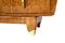 Aparador Art Déco de madera nudosa de abedul pulida a mano con accesorios de latón, años 30, Imagen 11