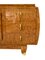 Aparador Art Déco de madera nudosa de abedul pulida a mano con accesorios de latón, años 30, Imagen 10