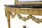 Louis Seize XVI Golden Console Table with Marble and Mirror, 1750s, Set of 2 6