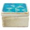 Caja vintage de cerámica esmaltada en azul de Cases, años 60, Imagen 1
