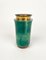 Green Goatskin & Brass Barware Set attributed to Aldo Tura for Macabo, Italy, 1960s, Set of 3 10