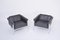 Dark Grey Leather Lounge Chairs attributed to Horst Brüning for Kill International, 1970s, Set of 2 4