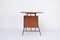 Mid-Century Italian Modern Teak Desk with Floating Top and Drawers, 1950s 7