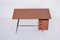 Mid-Century Italian Modern Teak Desk with Floating Top and Drawers, 1950s, Image 4