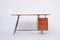 Mid-Century Italian Modern Teak Desk with Floating Top and Drawers, 1950s, Image 2
