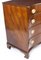 Antique George III Serpentine Flame Mahogany Chest Drawers, 18th Century 8