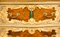 Comò antichi in noce e legno dorato, fine XIX secolo, set di 2, Immagine 15